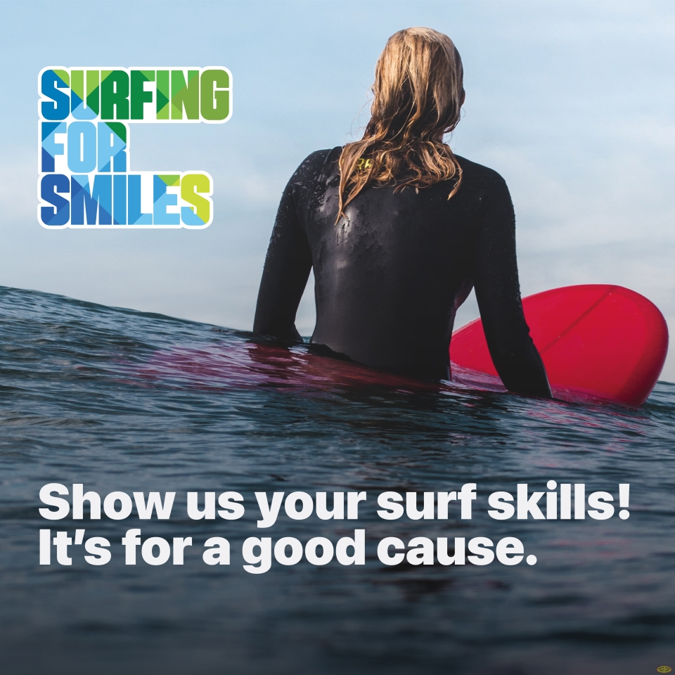 I work with The Oral Surgery & Dental Implant Specialists of San Diego and we've partnered with Outdoor Outreach on a brand new fundraising initiative, Surfing For Smiles. We're looking for San Diego area surfers to post videos of themselves and their friends surfing now through June 23. After that we will upload all of the videos and donate $1 per video view up to $2,500 to Outdoor Outreach. The video with the most views will receive a custom surfboard from San Diego's Solid Surfboards. You can learn more and submit your video at  https://www.sandiegooralsurgery.com/surfing/.