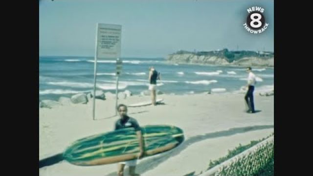 Surfing at San Diego's Tourmaline Surf Park in 1969